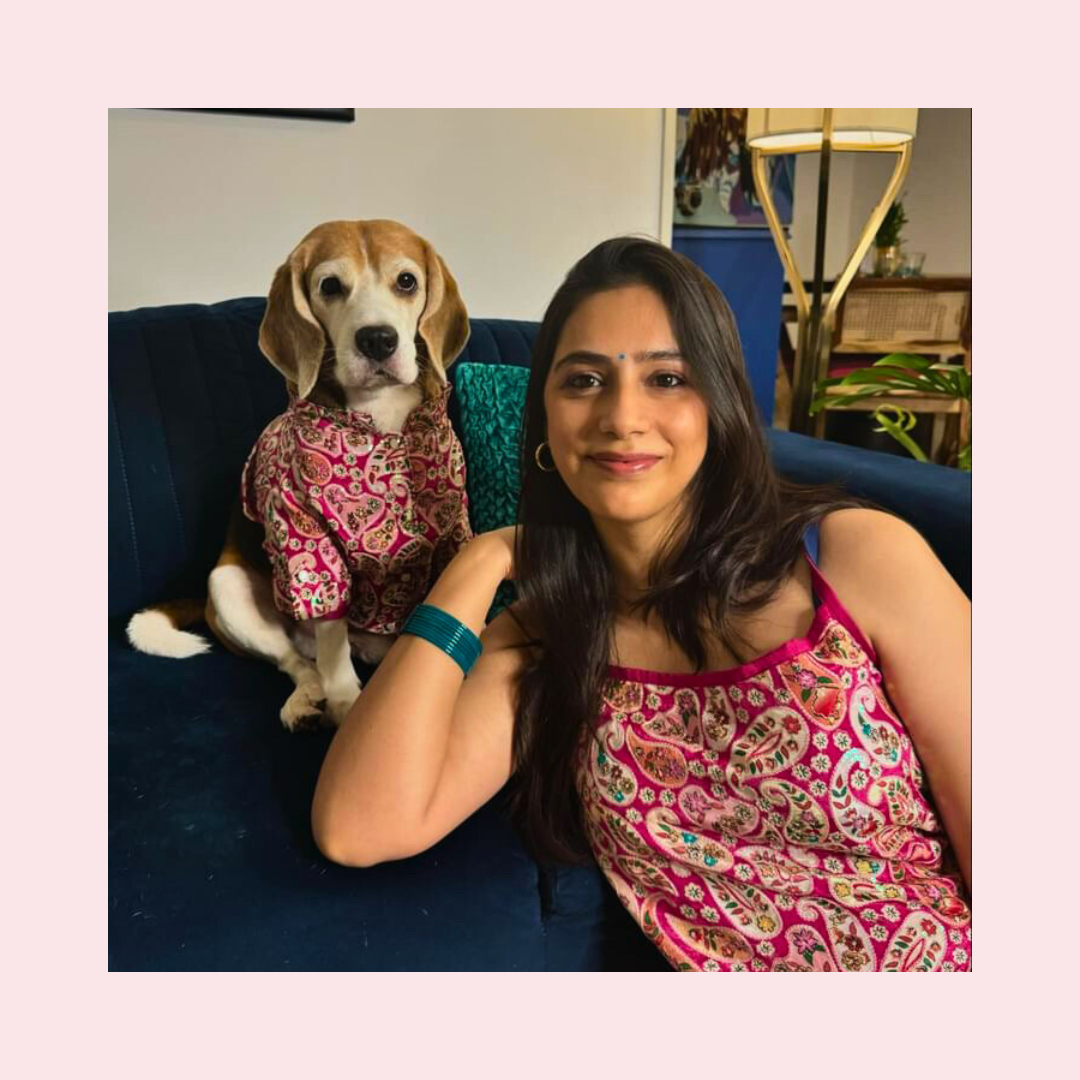 Pink Sequence Kurta Twinning Set