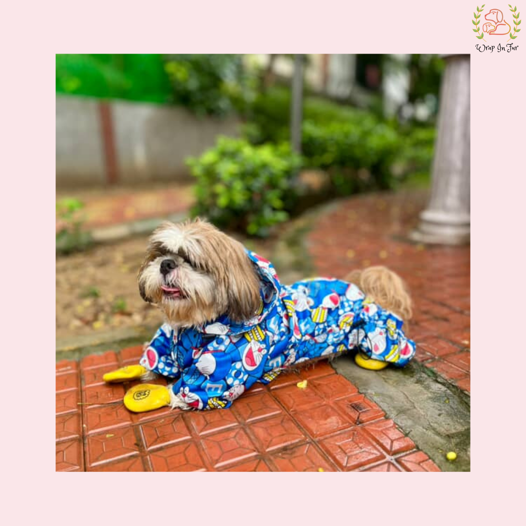 Doremon Dog Raincoat