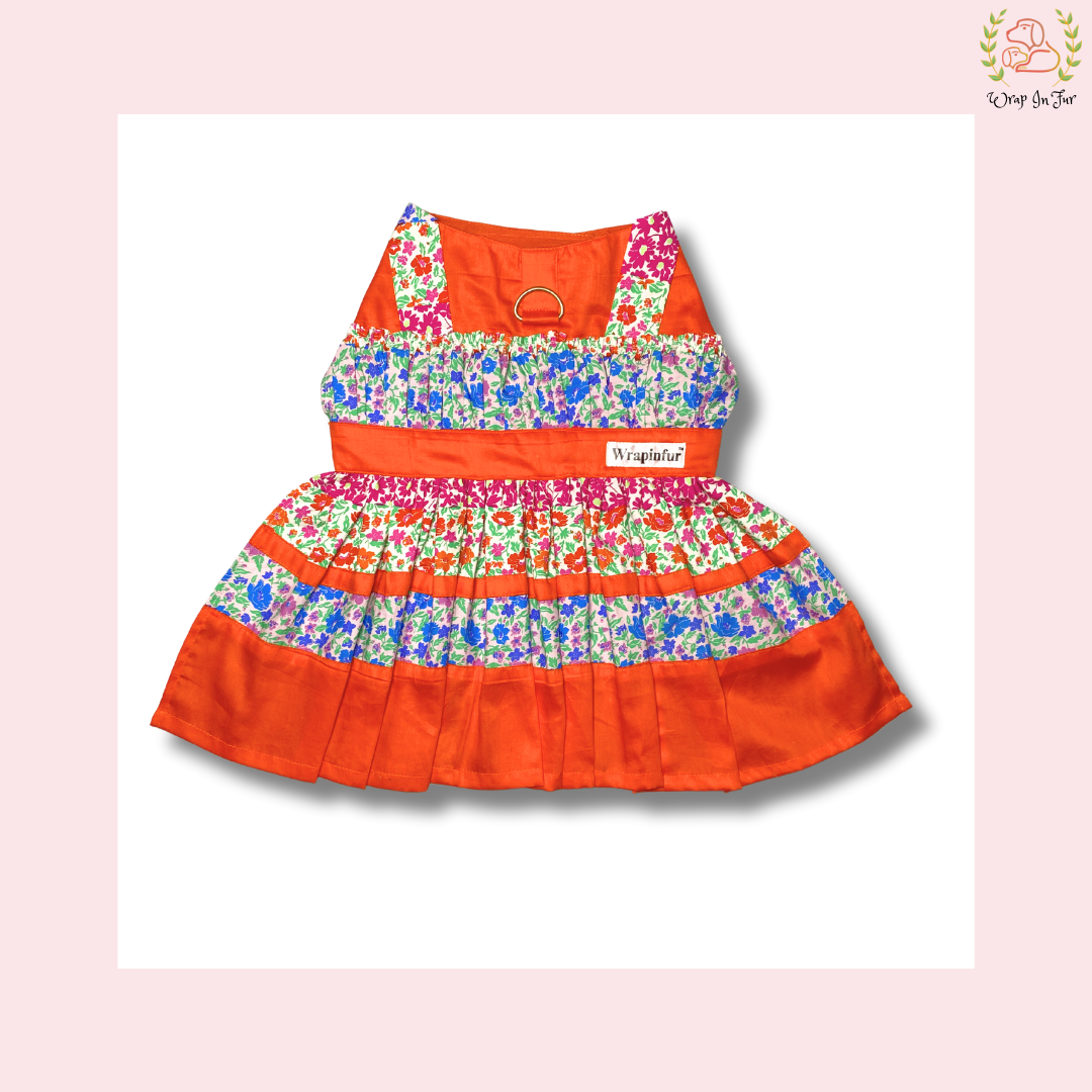 Orange Flower Frock
