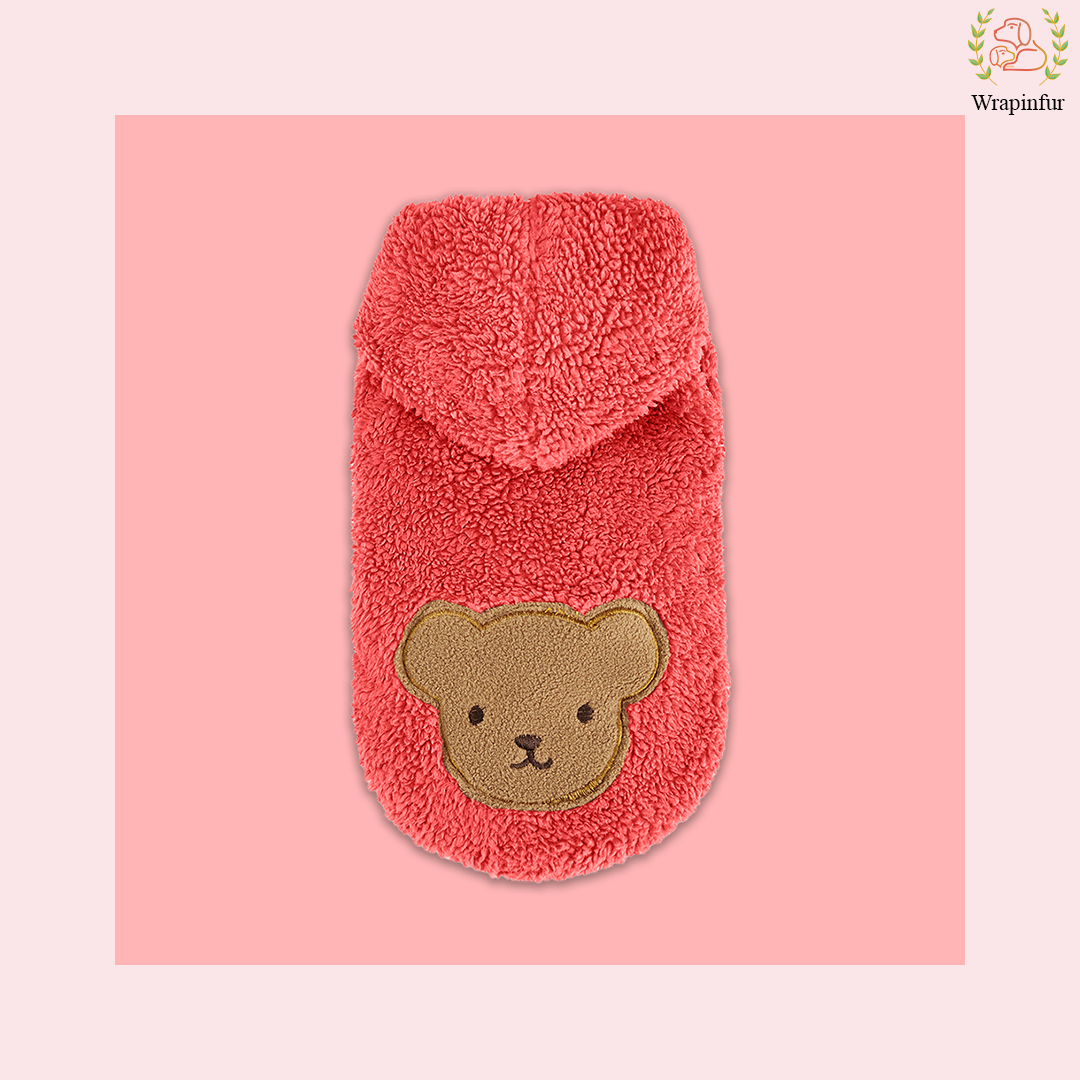 Red Teddy Hoodie
