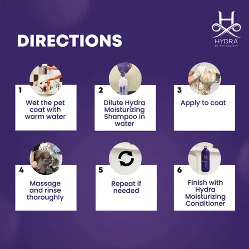 Hydra Groomers Moisturizing Shampoo for Dogs & Cats 1L