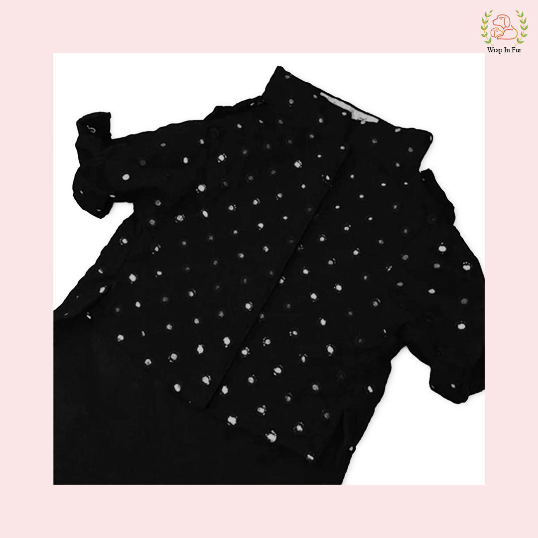 Black Dog Kurta With Dupatta for dog
