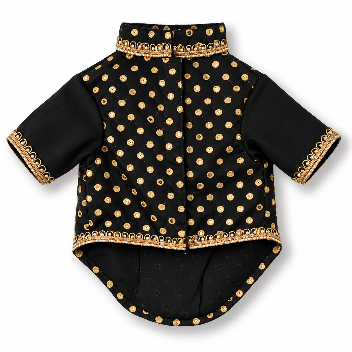 Black Gold Dog Kurta