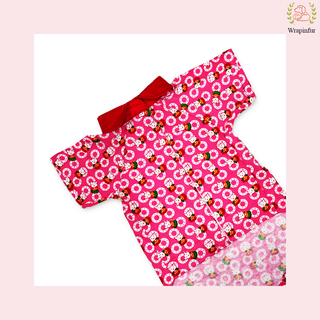 Cute Pink Winter Dog Shirt – Warm, Soft & Daily Wear Comfort