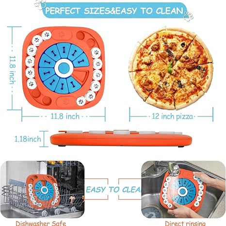 Emily Pets Interactive Dog Puzzle Toy Slow Feeder & Treat Dispenser