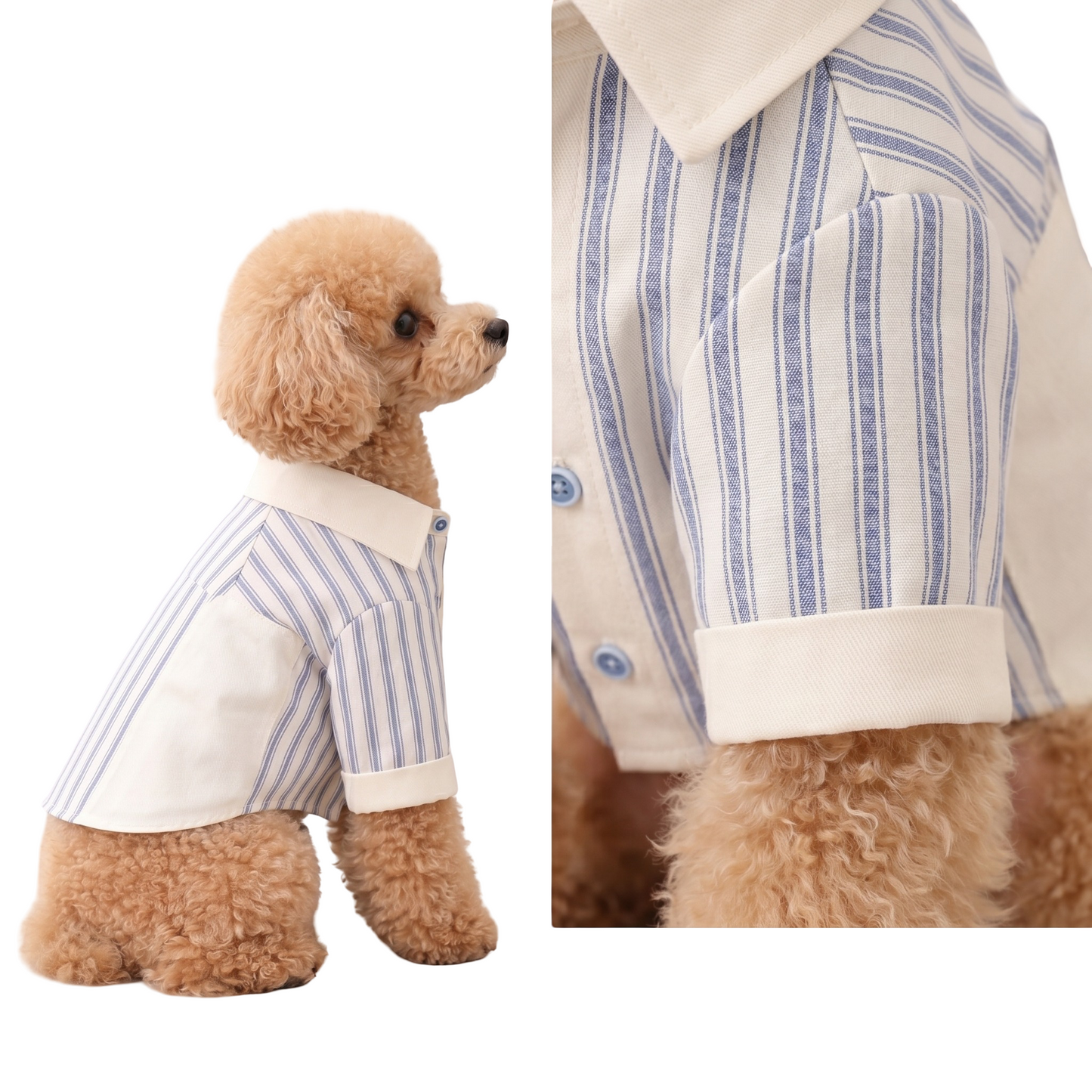 Classic Stripe Formal Dog Shirt