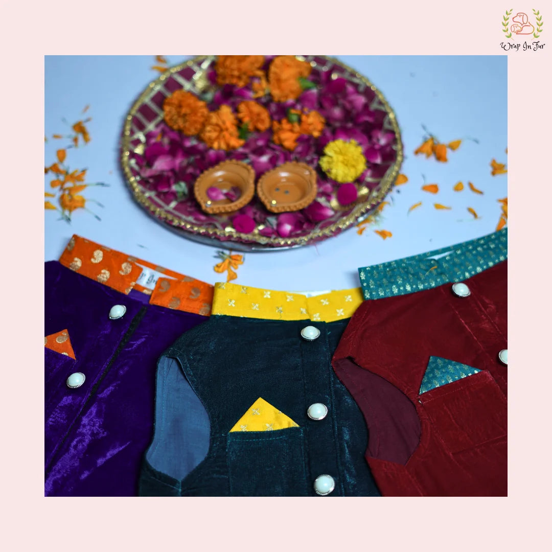 Shop Maharaja Style best dog kurta jacket set Online