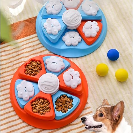 Interactive Dog Puzzle Feeder Bowl with Treat Dispenser