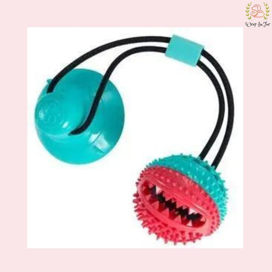 Interactive Toy For Teething With Single Suction Cup (Ball Shape)