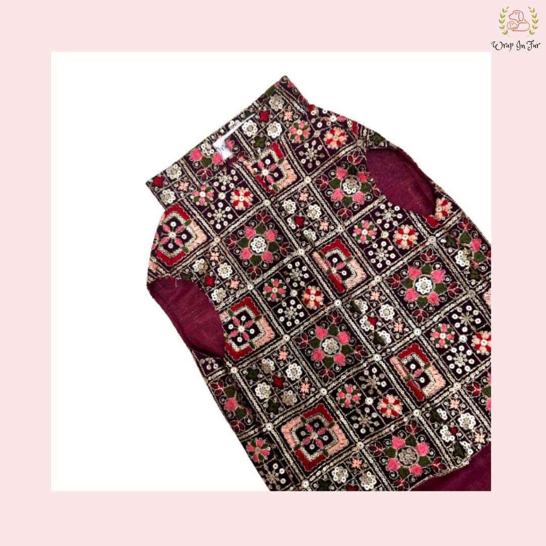 Jagmag dog sherwani for wedding