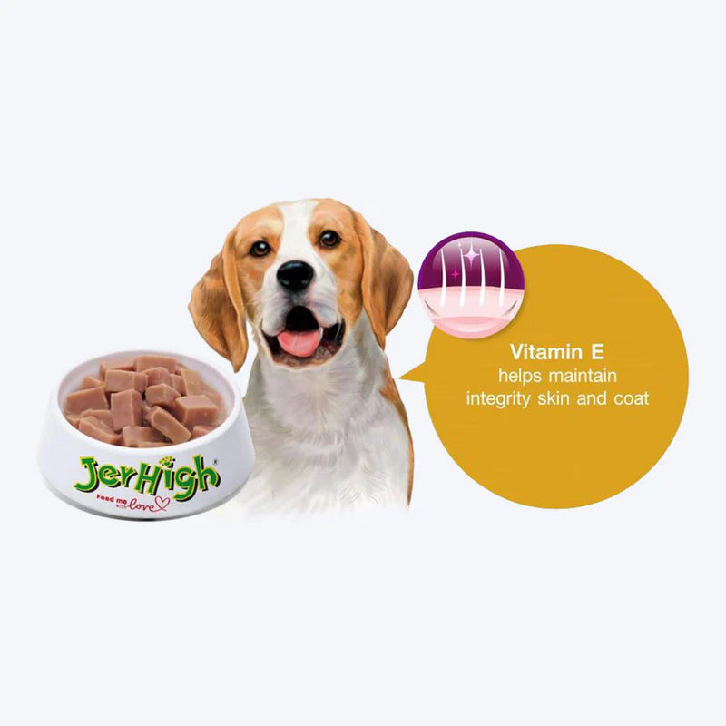 JerHigh Chicken & Liver in Gravy Wet Dog Food | Real Chicken & Liver Recipe | 120g