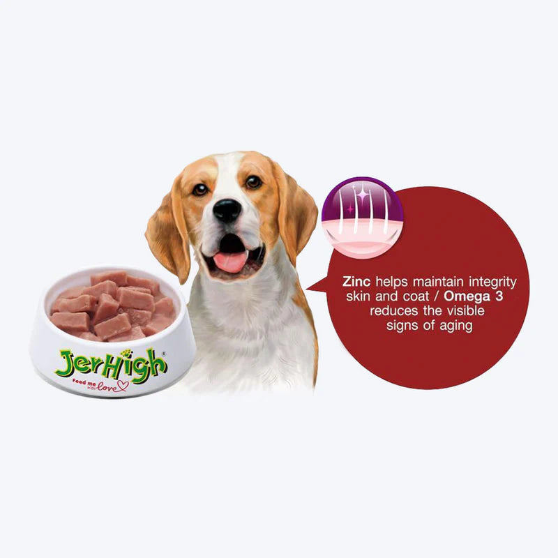 JerHigh Roasted Duck in Gravy Wet Dog Food | Real Duck & Chicken Recipe | 120g