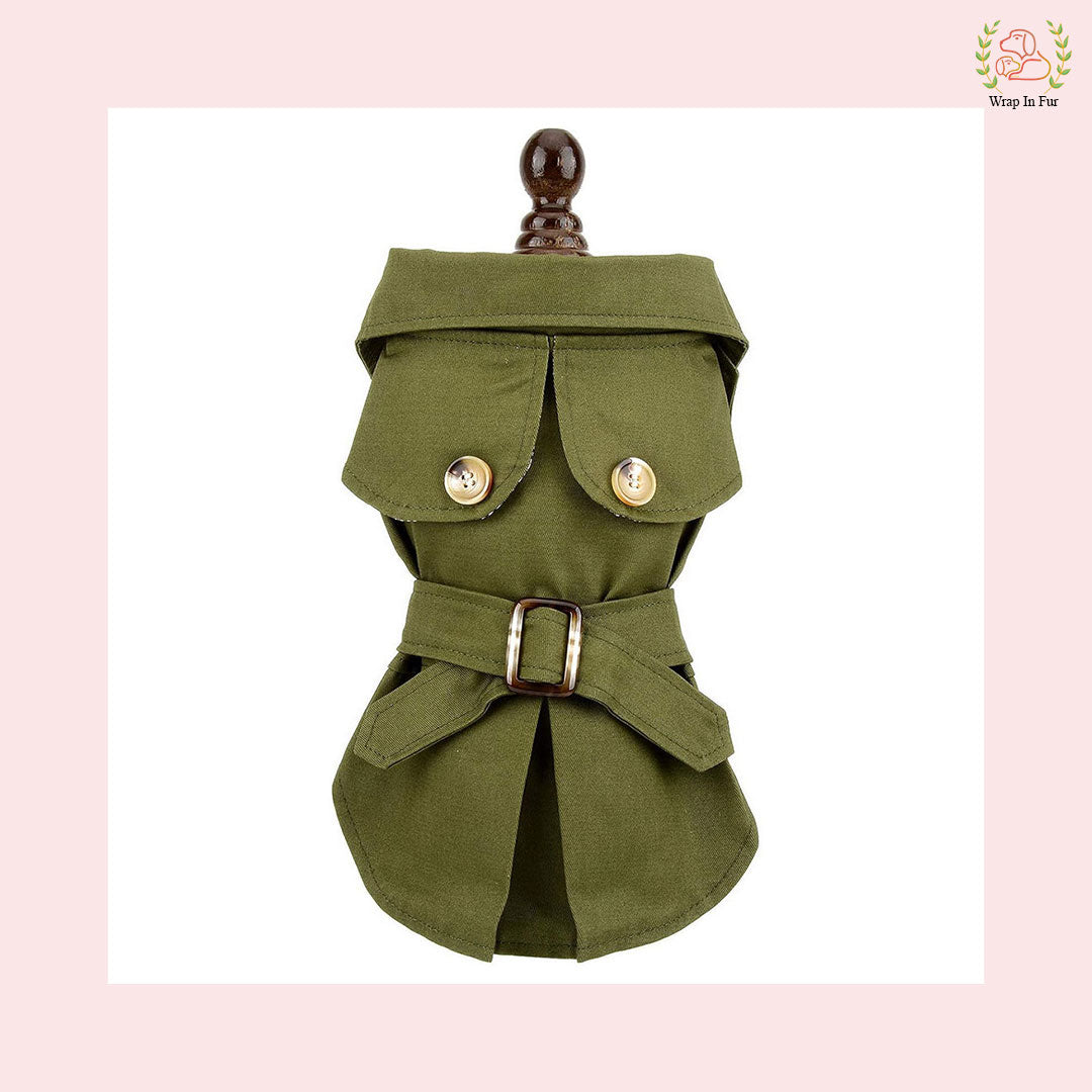 Luxury Green Dog Winter Coat – Warm, Stylish & Premium Fit