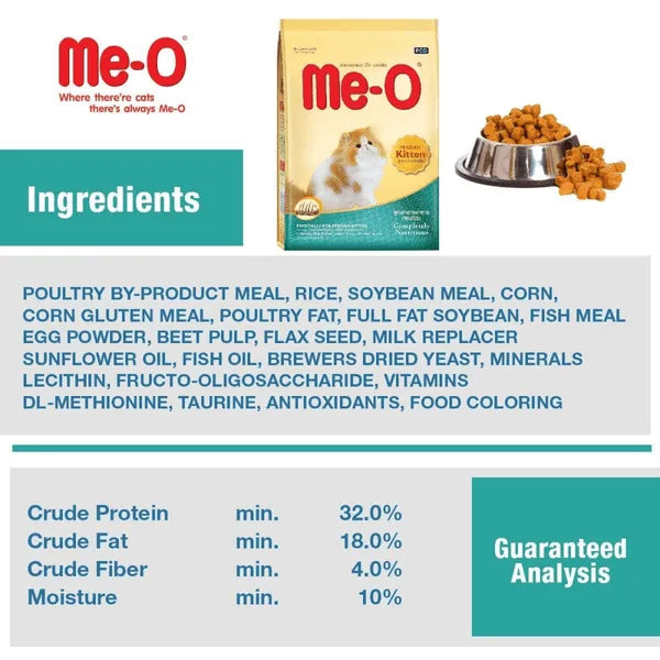 Me-O Persian Dry Kitten Food – Complete & Balanced Nutrition for Healthy Growth