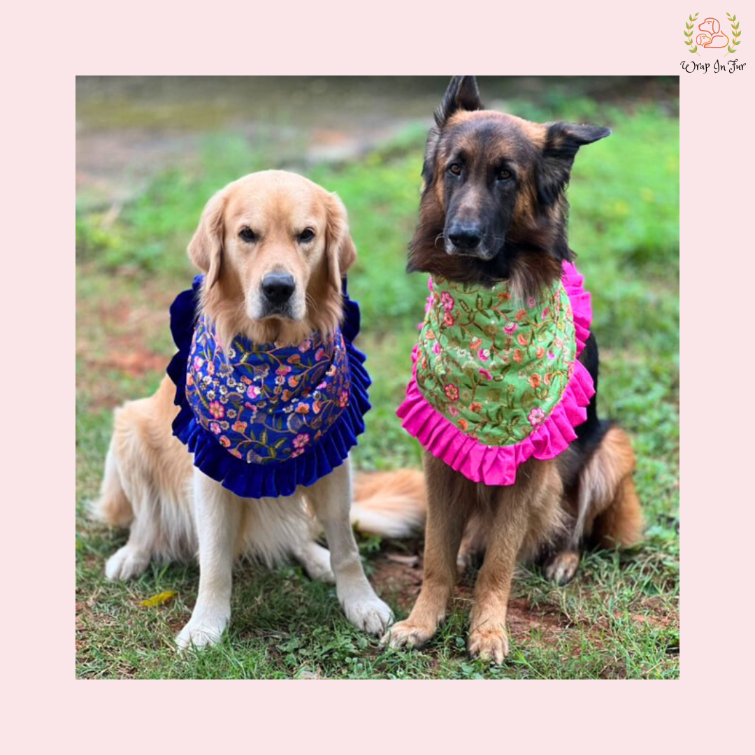 Mint Pink Floral Bandana