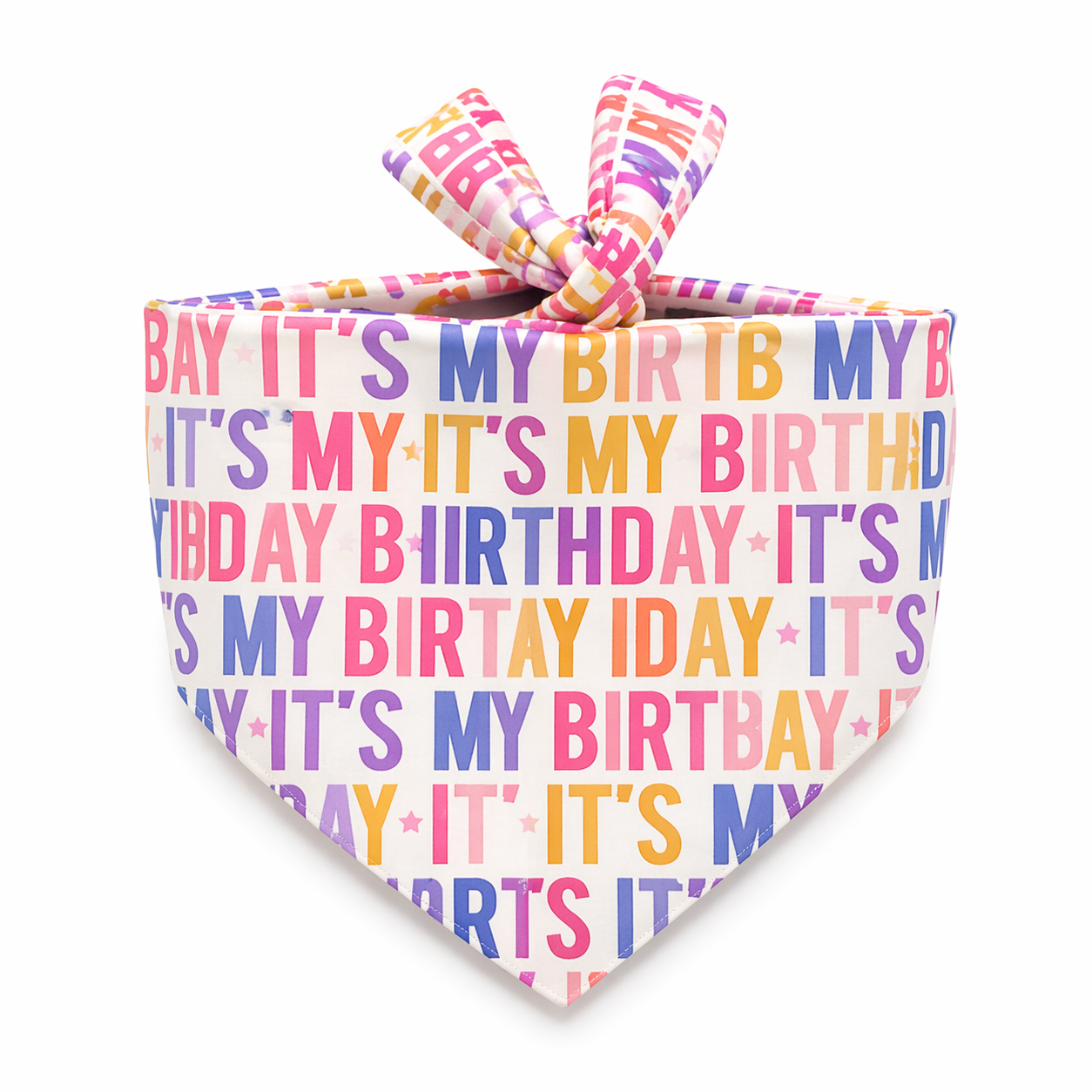 Pink Birthday Bandana For Dogs