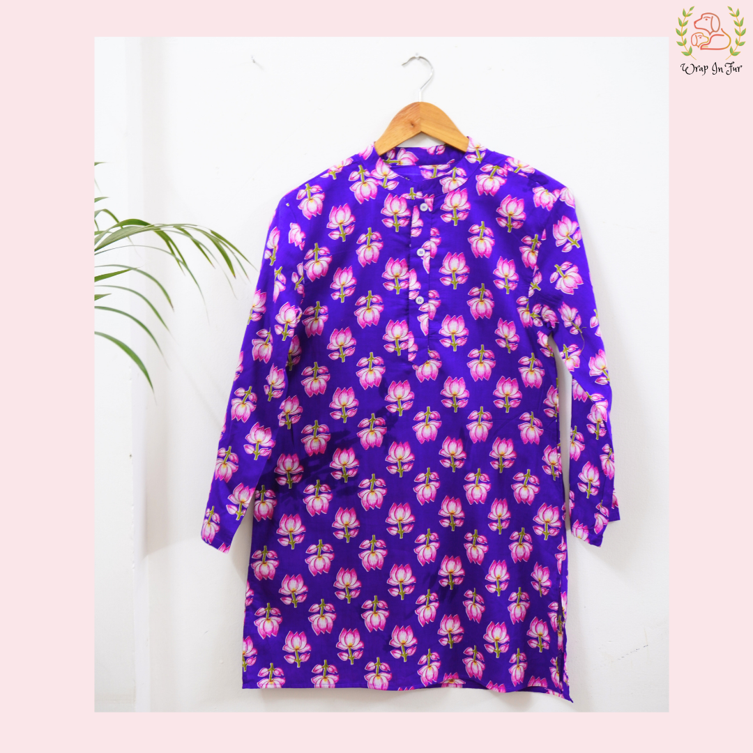 Purple Lotus Desi Men Kurta