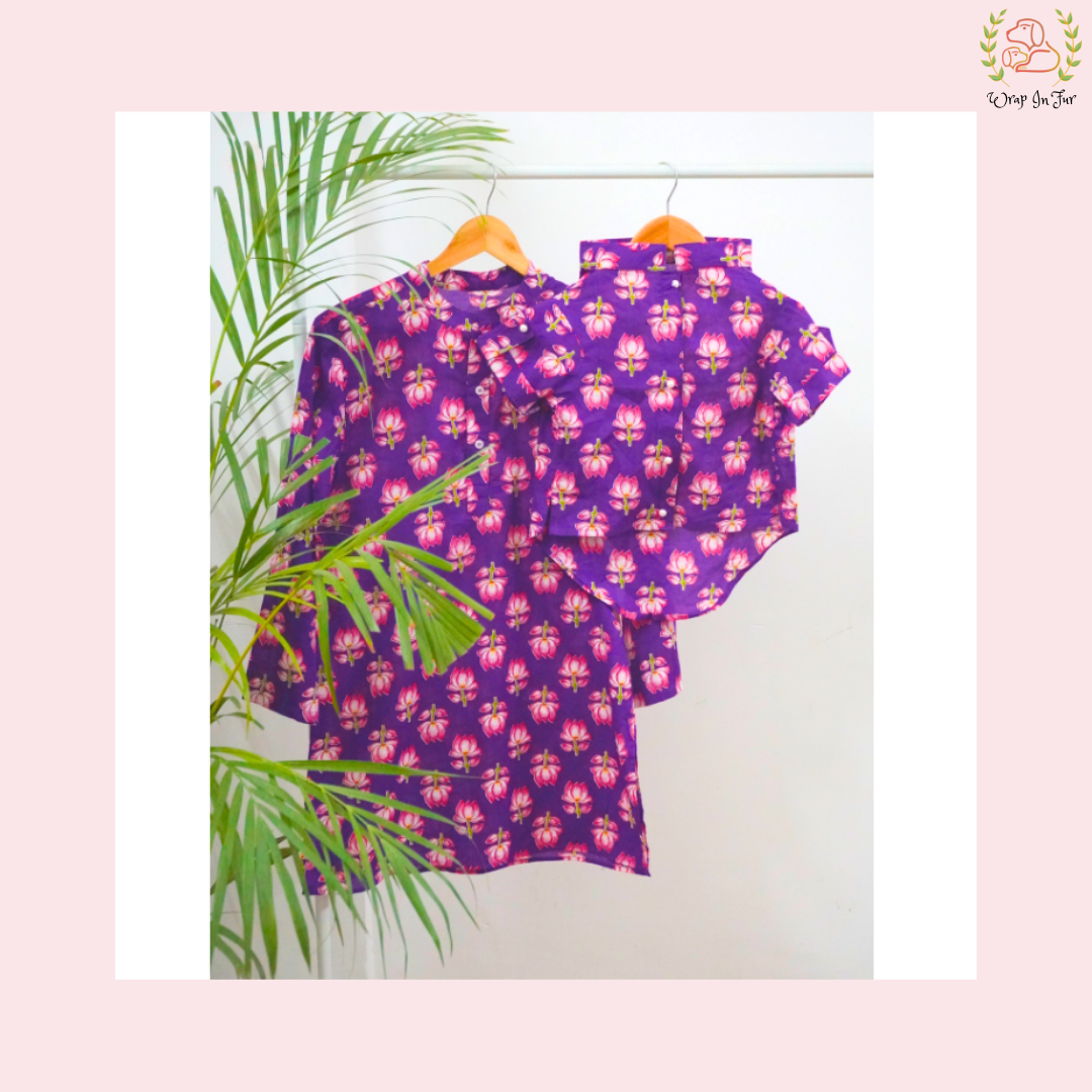 Purple Lotus Desi Men Kurta