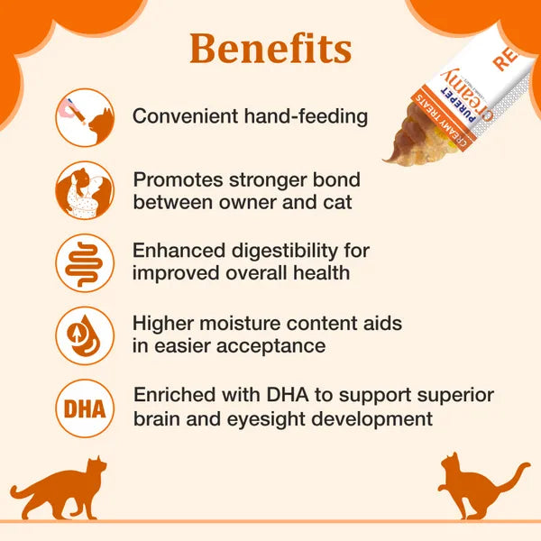Purepet Creamy Real Chicken Lickable Cat Treat