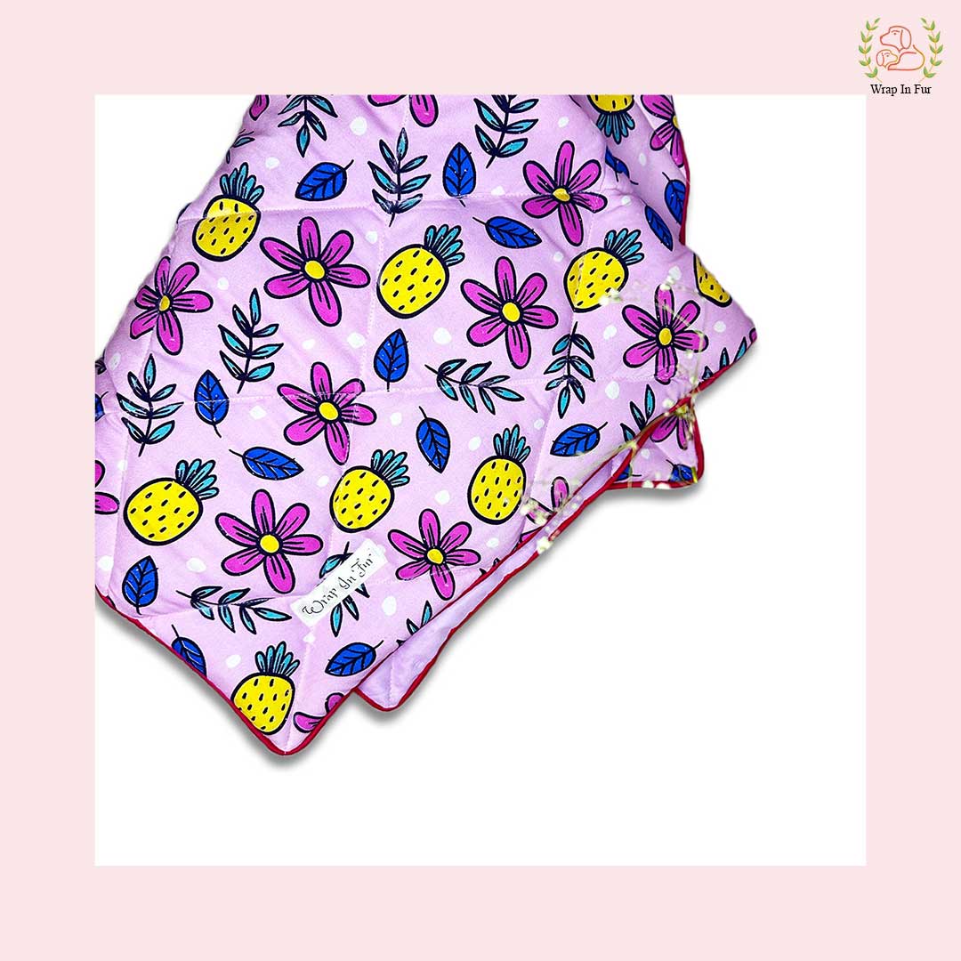 Purple Bouquet Blanket for dog