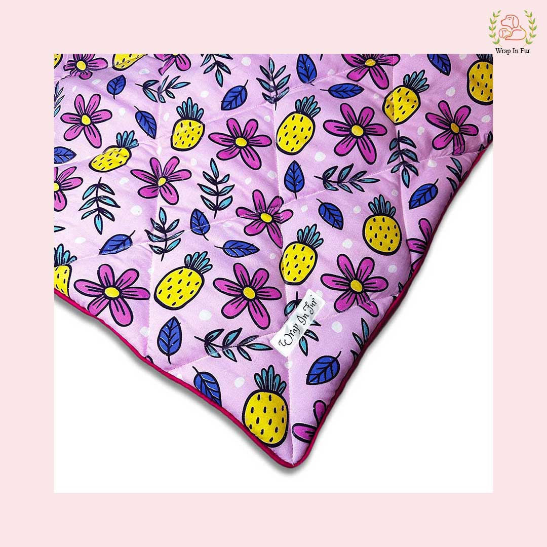 Purple Bouquet Dog Blanket