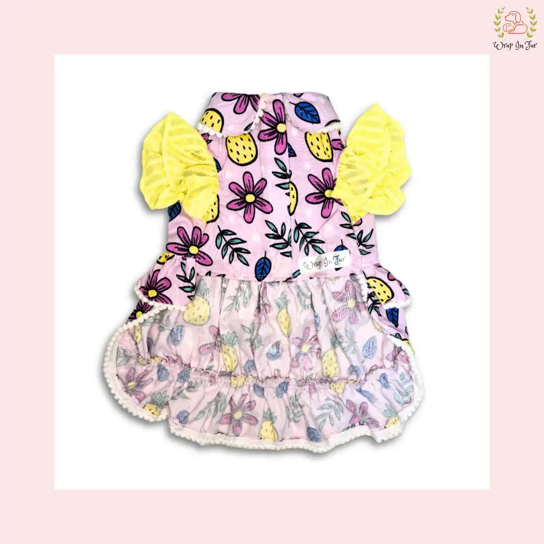 purple banquet dog frock for big dog