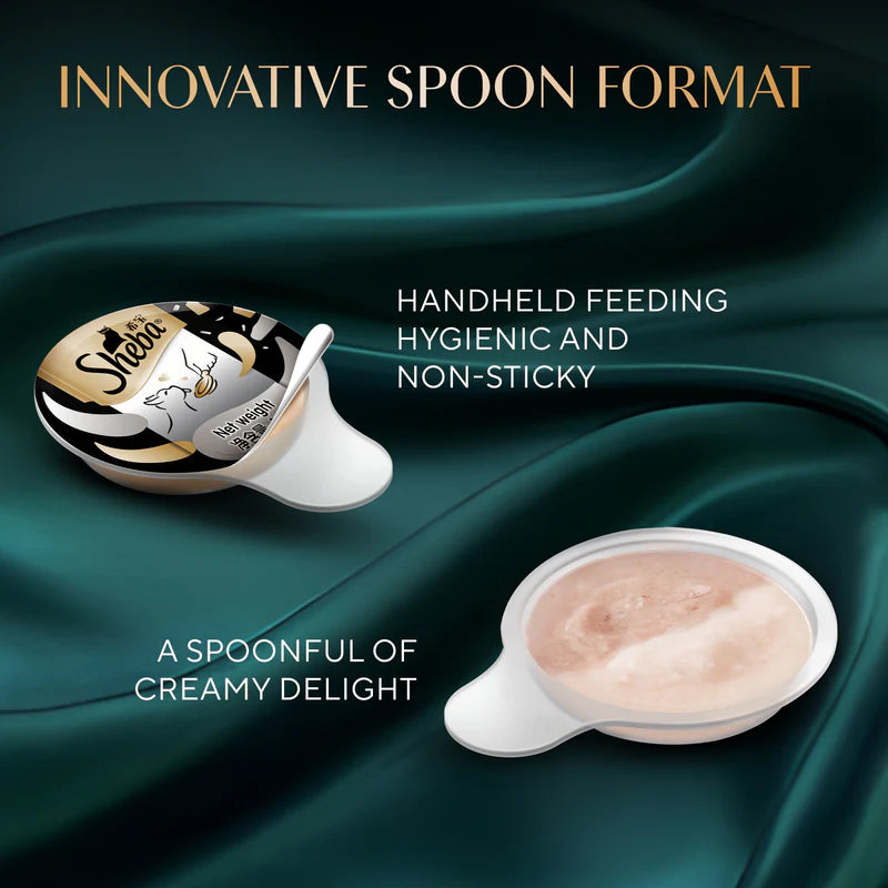 Sheba Melty Spoons Maguro & Tuna Cream Lickable Cat Treat