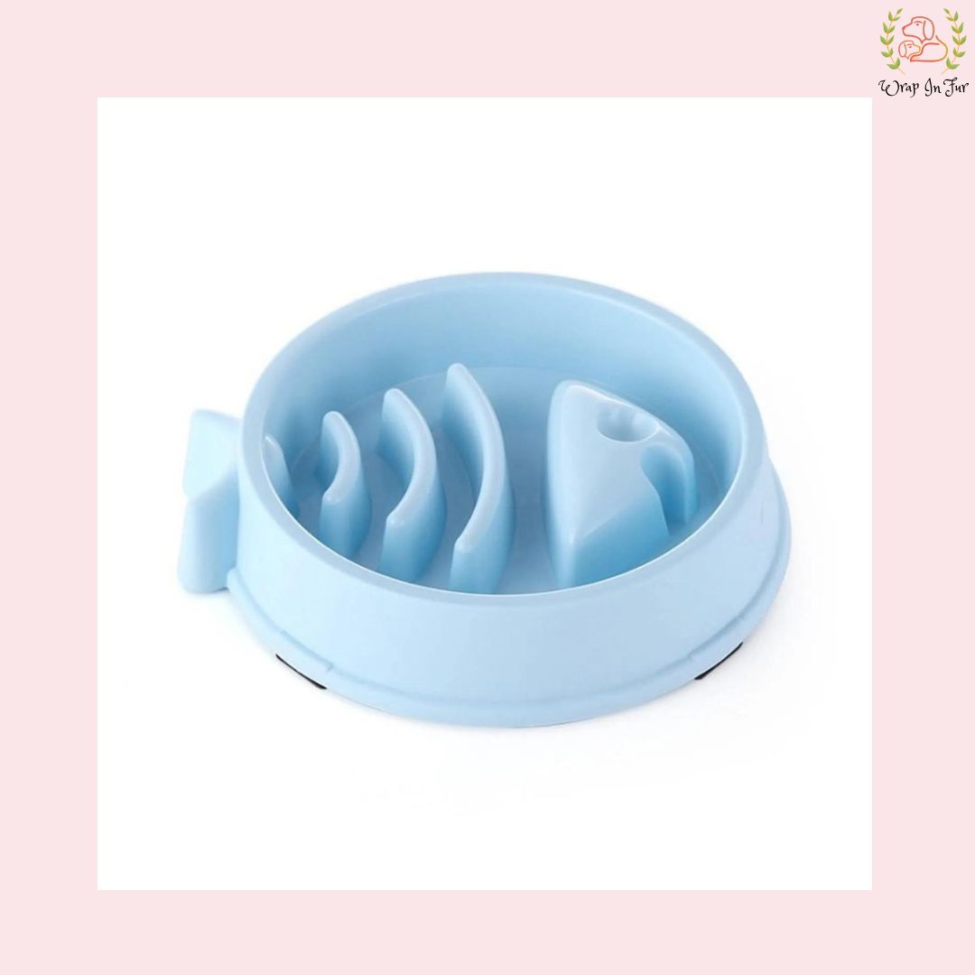 Slow Feeder Fish Shape Anti Slip Bowl