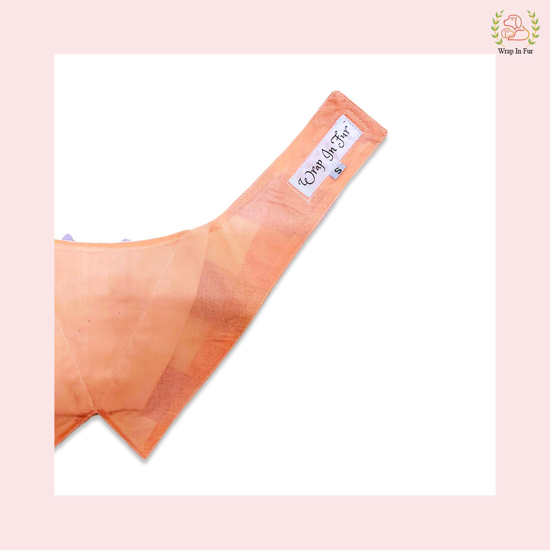 Vibrant Plum Plaid Tuxedo Style Dog Bandana - Wedding Accessory