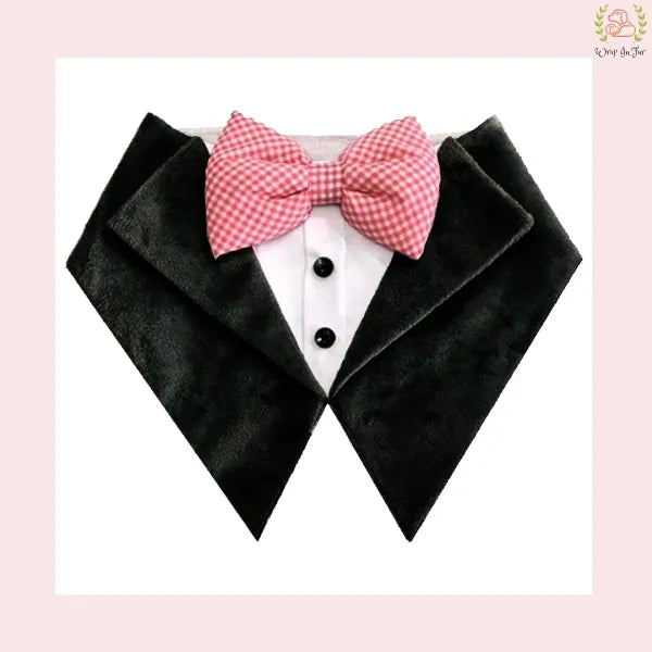 black tuxedo bandana for dog