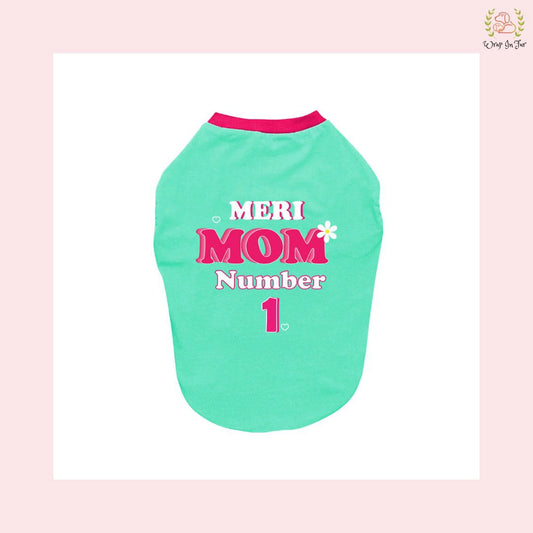 meri mom number 1 dog tshirt