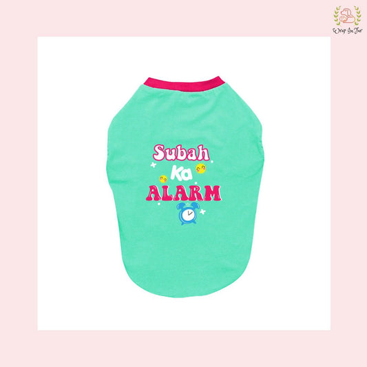 subah ka alarm dog tshirt