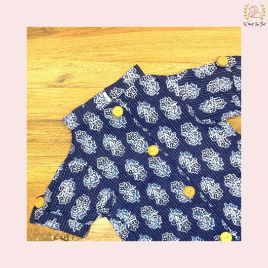 Indigo paradise kurta for dog