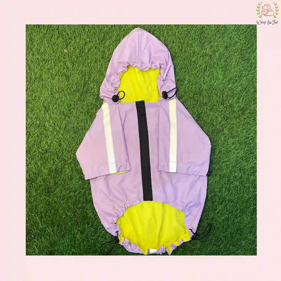 Purple Shirt Style Raincoat