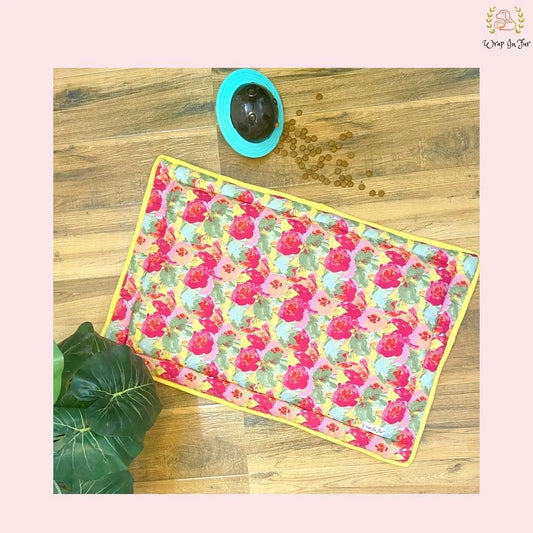 Yellow Floral Mat