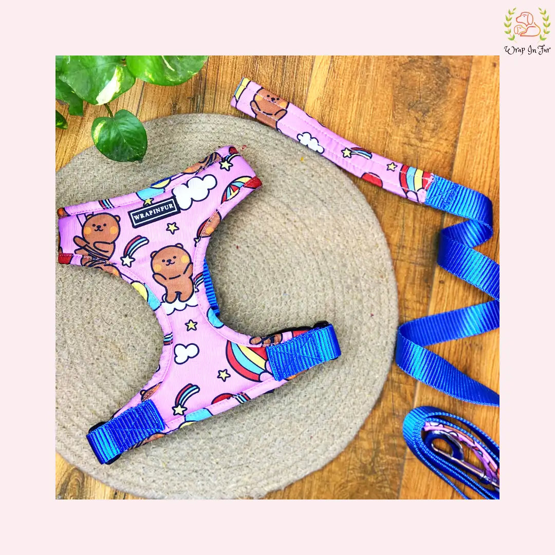 Pink Teddy Reversible Harness