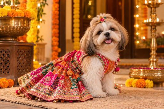 Chaniya Choli for Dogs