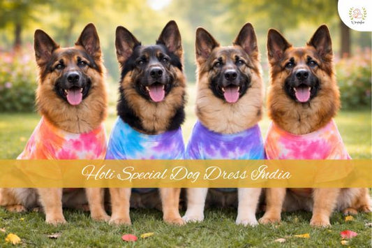 Holi Photoshoot Ideas with Dog