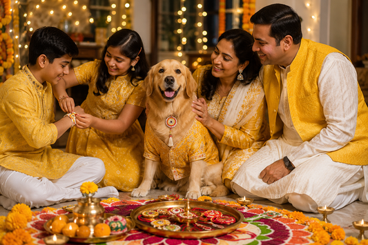 Matching Dog & Parents Rakhi Outfit Ideas