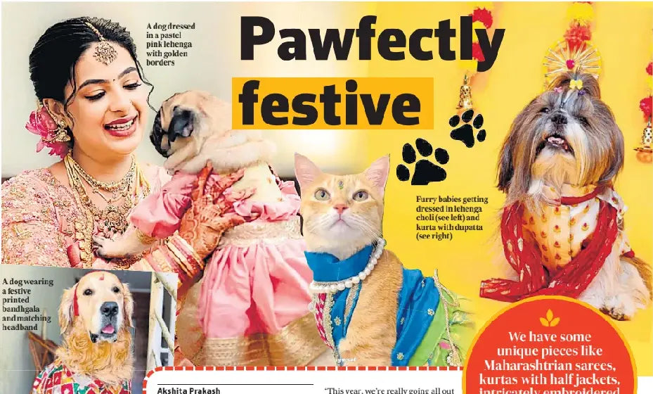 Wrapinfur Makes Fur Babies #FestiveReady — Featured in Hindustan Times!