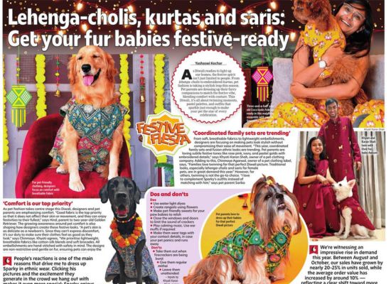 Wrapinfur Featured in Times of India