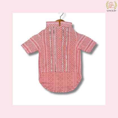 Peach Dog Kurta