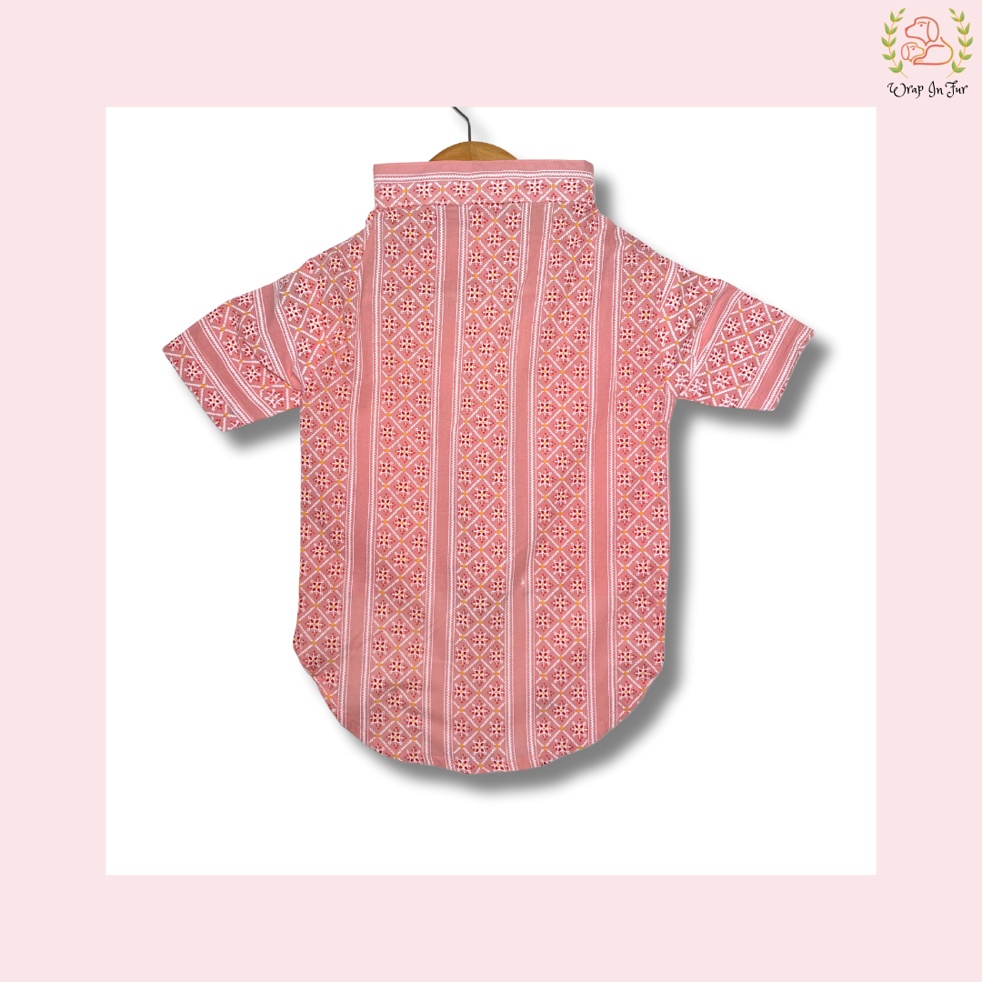 Peach Dog Kurta