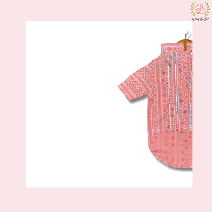 Peach Dog Kurta