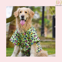 Green Heart Dog Shirt