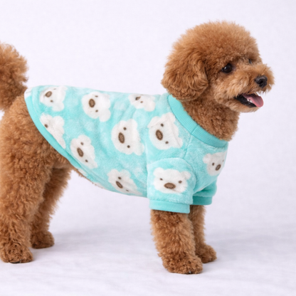 Teal Teddy Soft Winter TShirt: Cozy Winter Wear for All Breeds