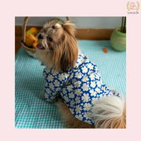 Blue Bloom Dog Shirt