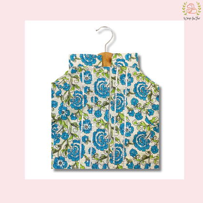 Blue Flower Dog Kurta