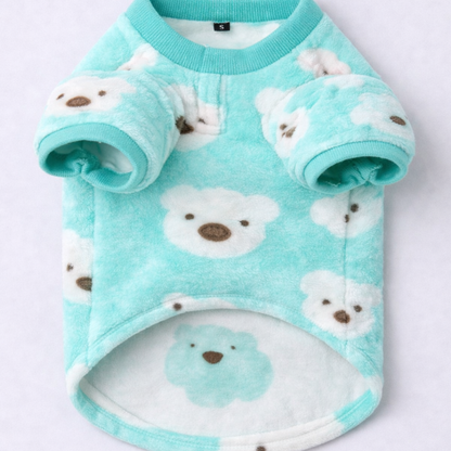 Teal Teddy Soft Winter TShirt: Cozy Winter Wear for All Breeds