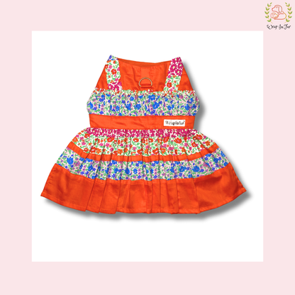 Orange Flower Frock